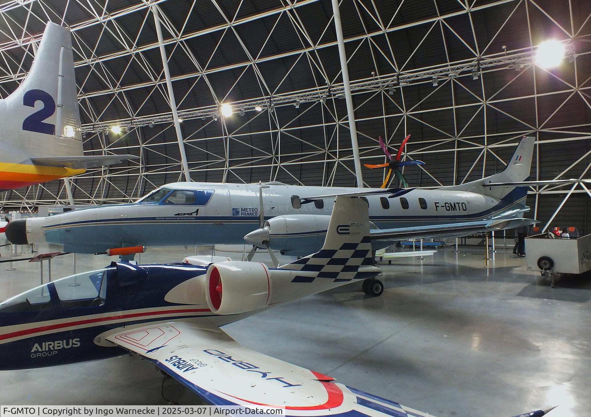 F-GMTO, 1975 Swearingen SA-226AT Merlin IVA C/N AT-031, Fairchild / Swearingen SA-226 AT Merlin IVA meteorological research aircraft at the Aeroscopia, Blagnac (Toulouse)