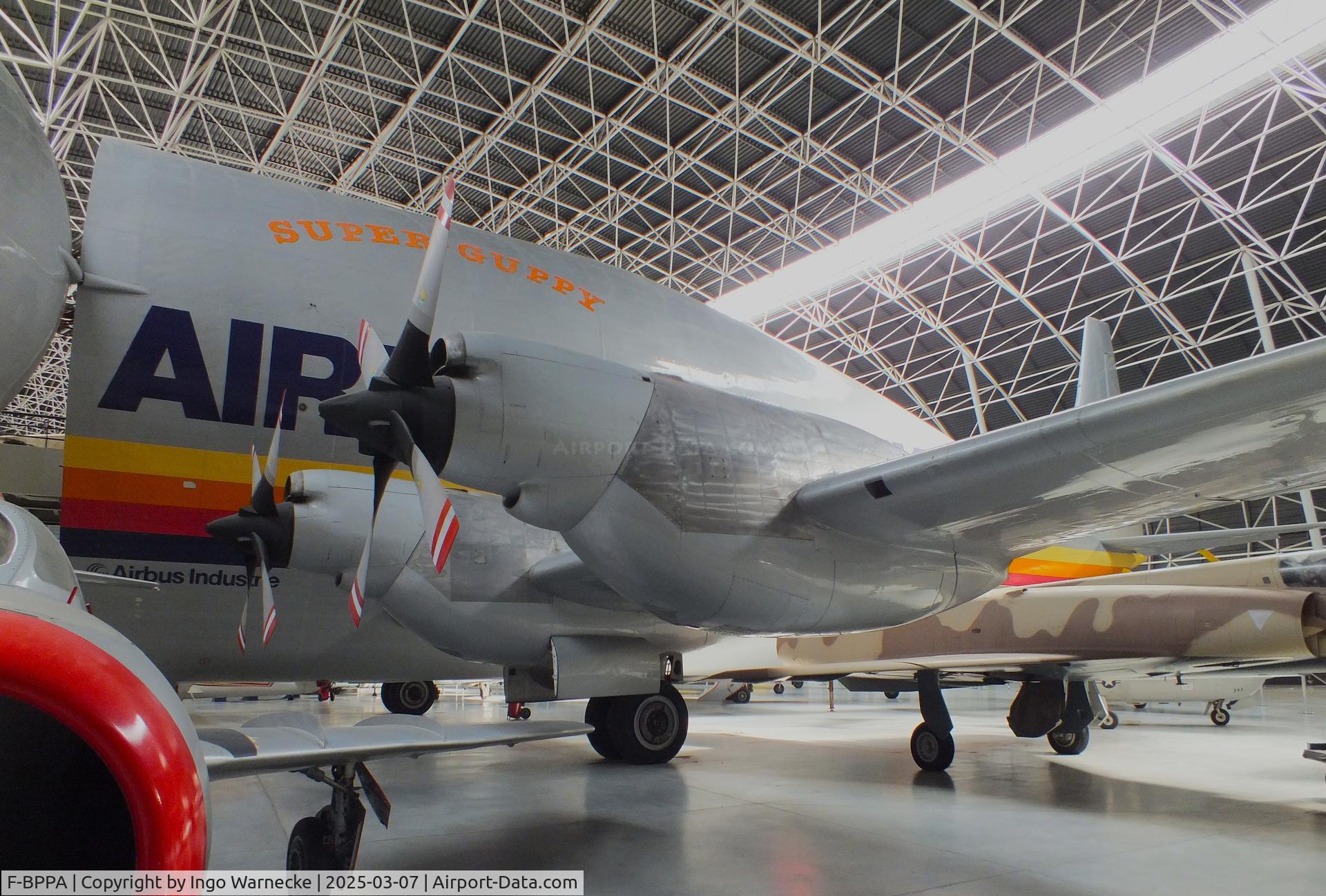 F-BPPA, 1969 Aero Spacelines 377SGT Super Guppy Turbine C/N 0002, Aero Spacelines 377SGT Super Guppy Turbine at the Aeroscopia, Blagnac (Toulouse)
