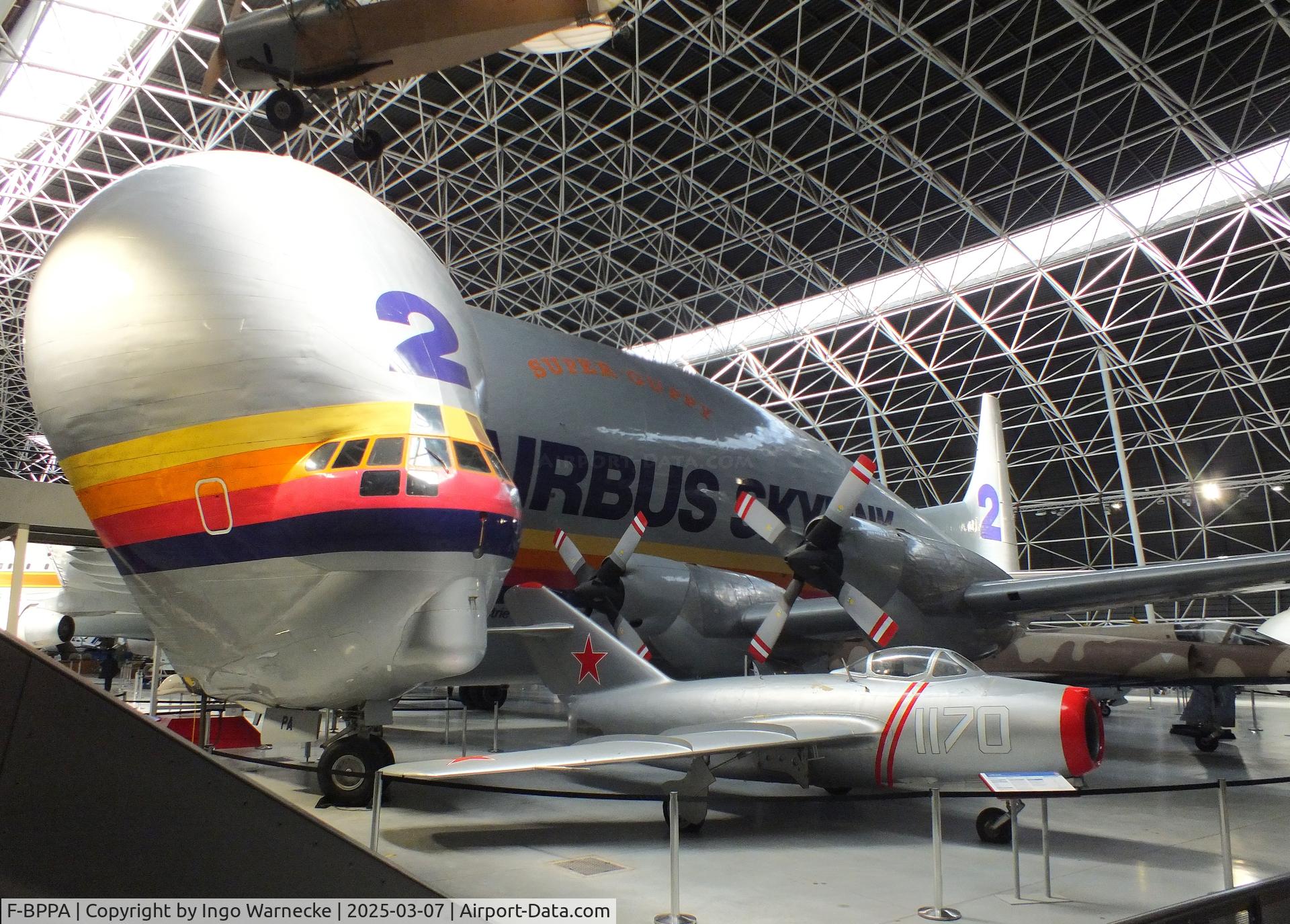 F-BPPA, 1969 Aero Spacelines 377SGT Super Guppy Turbine C/N 0002, Aero Spacelines 377SGT Super Guppy Turbine at the Aeroscopia, Blagnac (Toulouse)