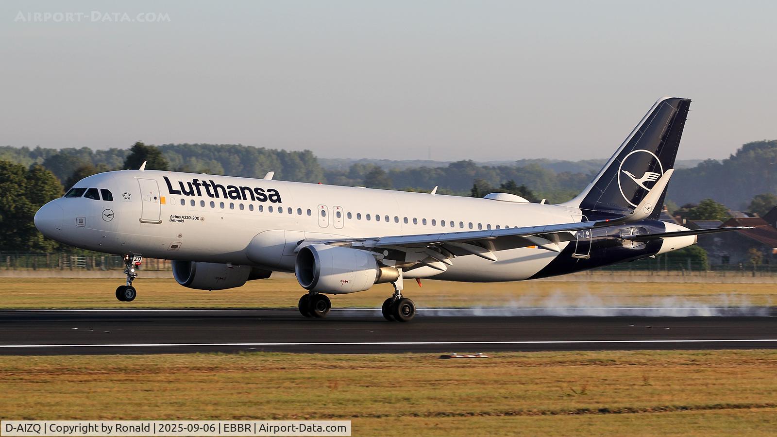 D-AIZQ, 2013 Airbus A320-214 C/N 5497, at ebbr