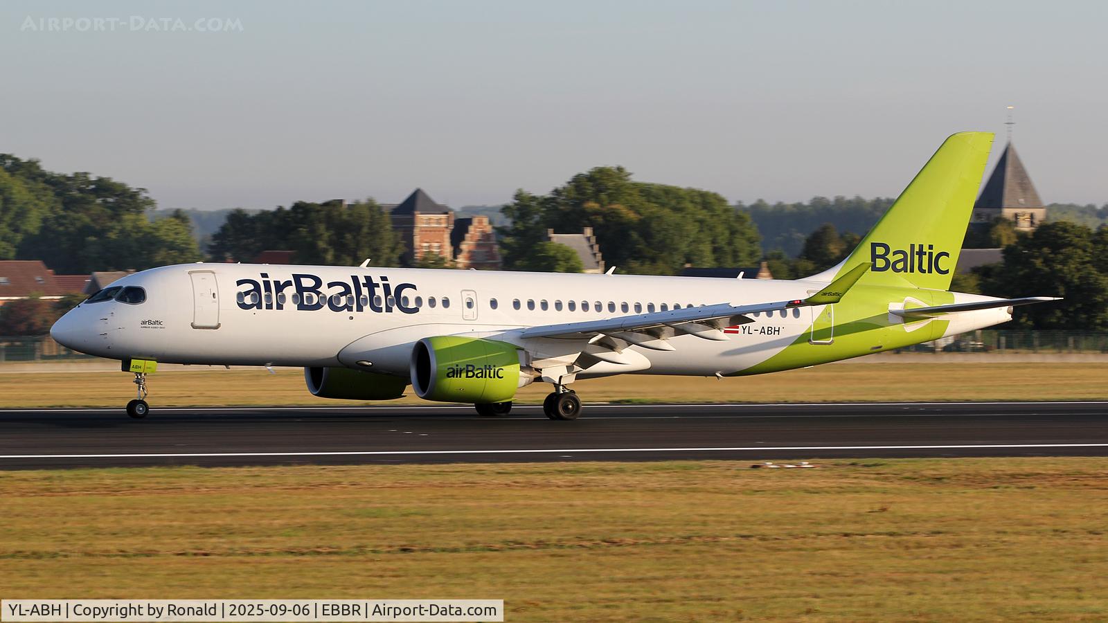 YL-ABH, 2022 Airbus A220-300 C/N 55162, at ebbr