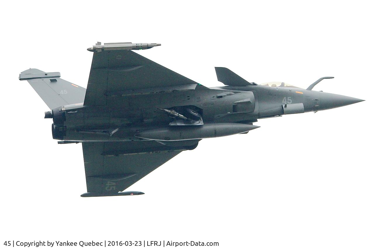 45, 2015 Dassault Rafale M C/N 45, Dassault Rafale M, Landivisiau Naval Air Base (LFRJ-LDV)