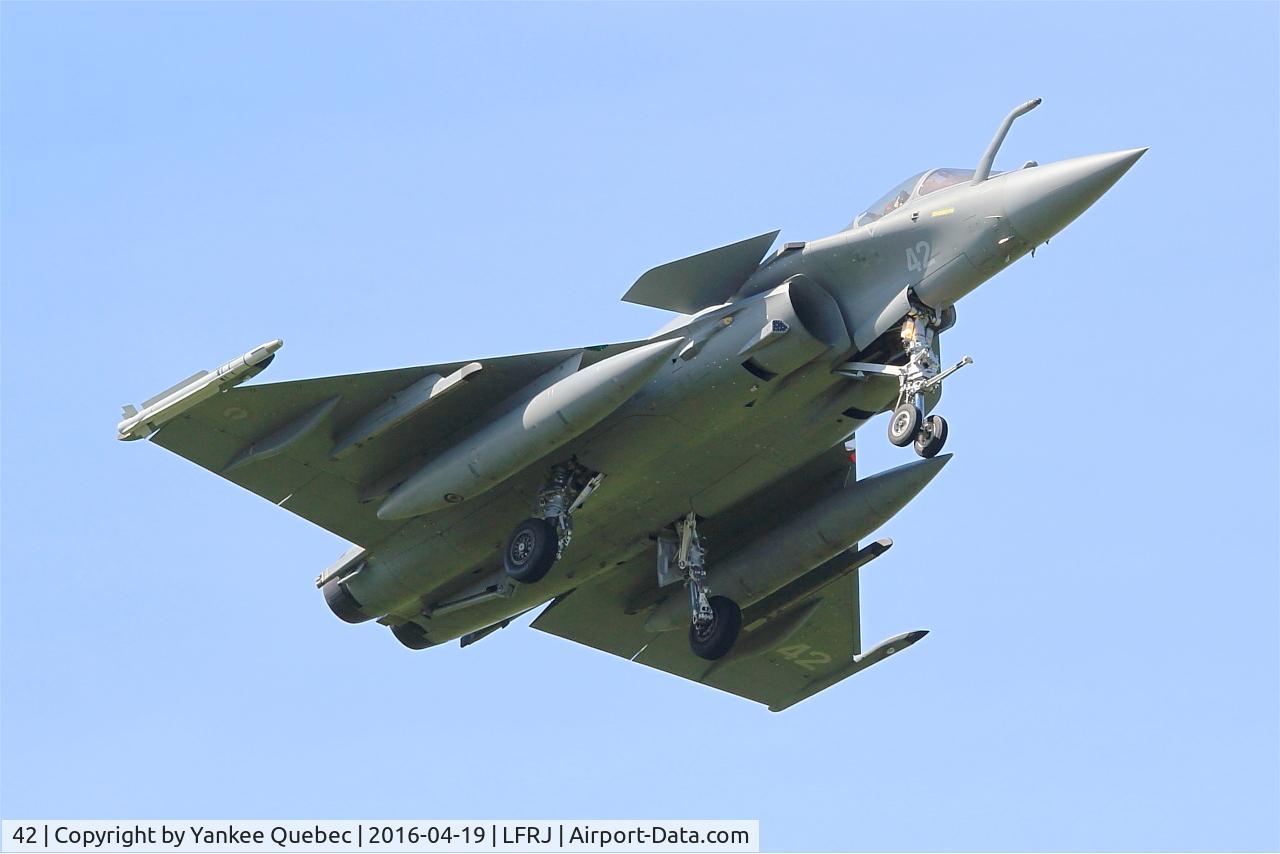 42, 2015 Dassault Rafale M C/N 42, Dassault Rafale M, Landivisiau Naval Air Base (LFRJ-LDV)