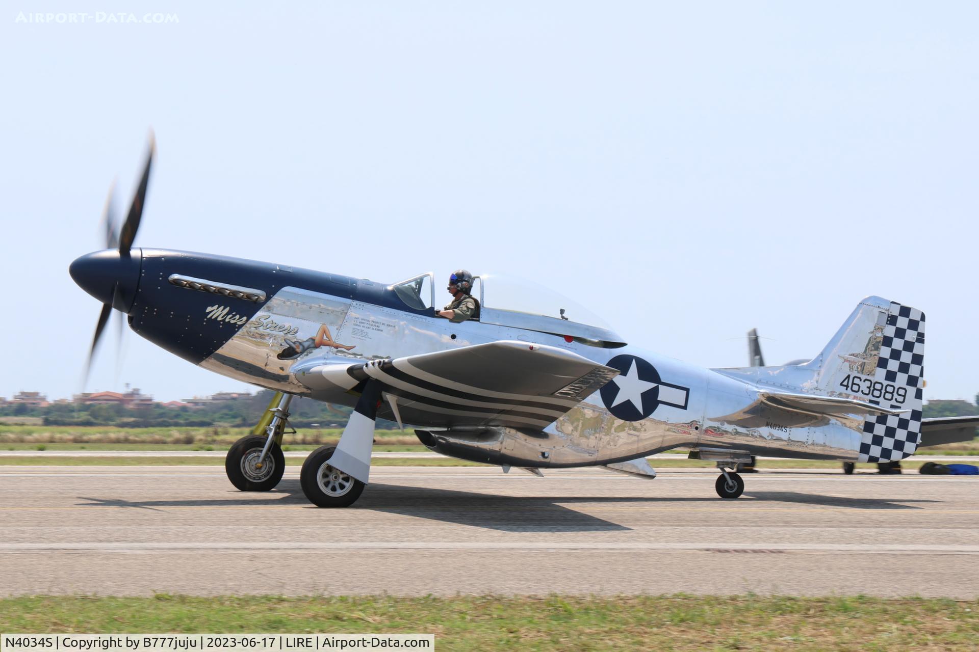 N4034S, 1944 North American P-51D Mustang C/N 122-31615 (44-63889), at LIRE