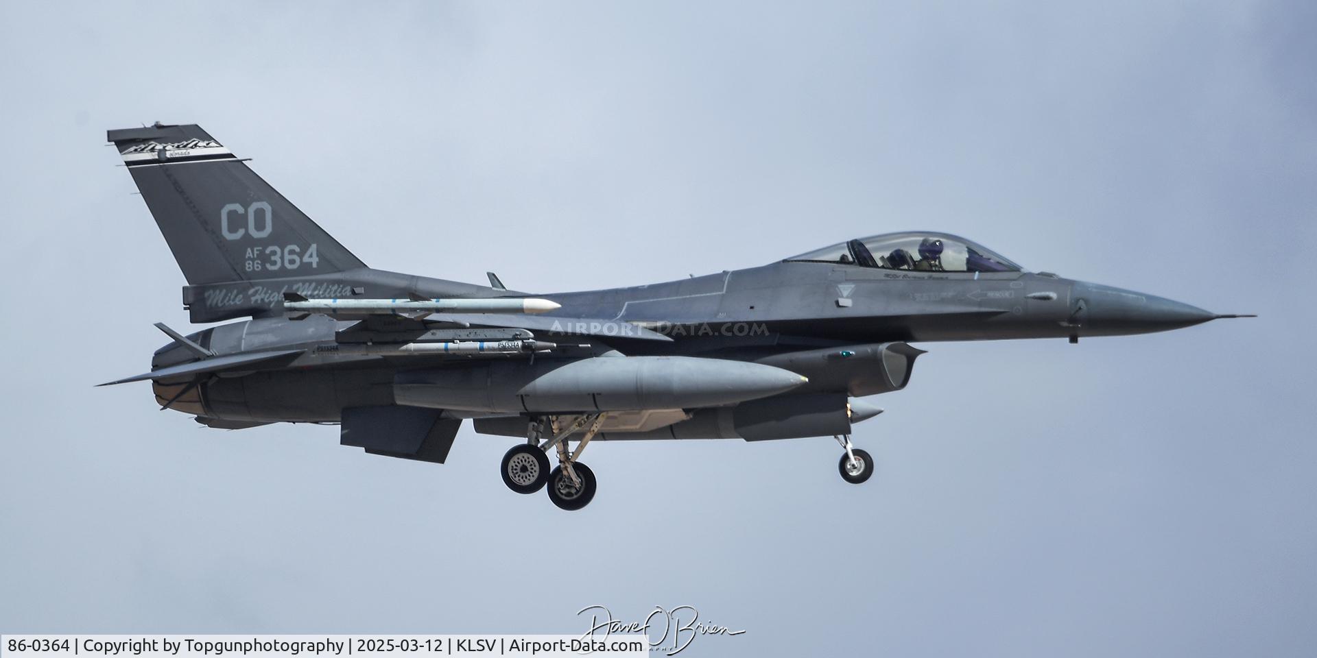86-0364, 1986 General Dynamics F-16C Fighting Falcon C/N 5C-470, COBRA33 returns to Nellis