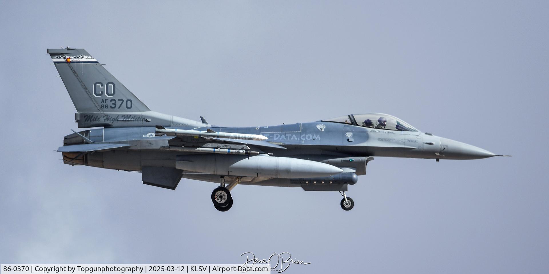 86-0370, 1987 Lockheed Martin F-16CM C/N 5C-476, COBRA31 120th FS