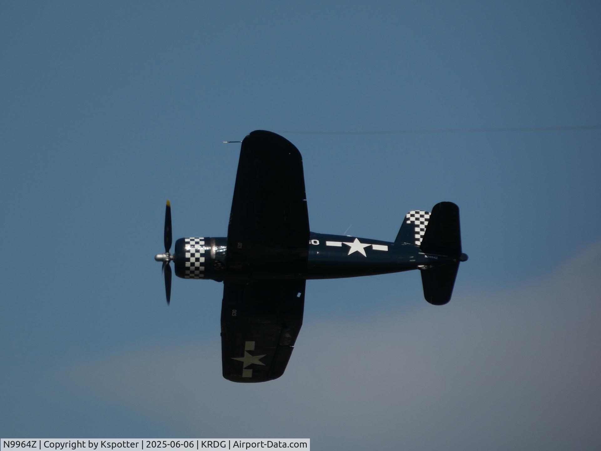 N9964Z, 1943 Goodyear FG-1D Corsair C/N 3729, Reading WWII Weekend 2025