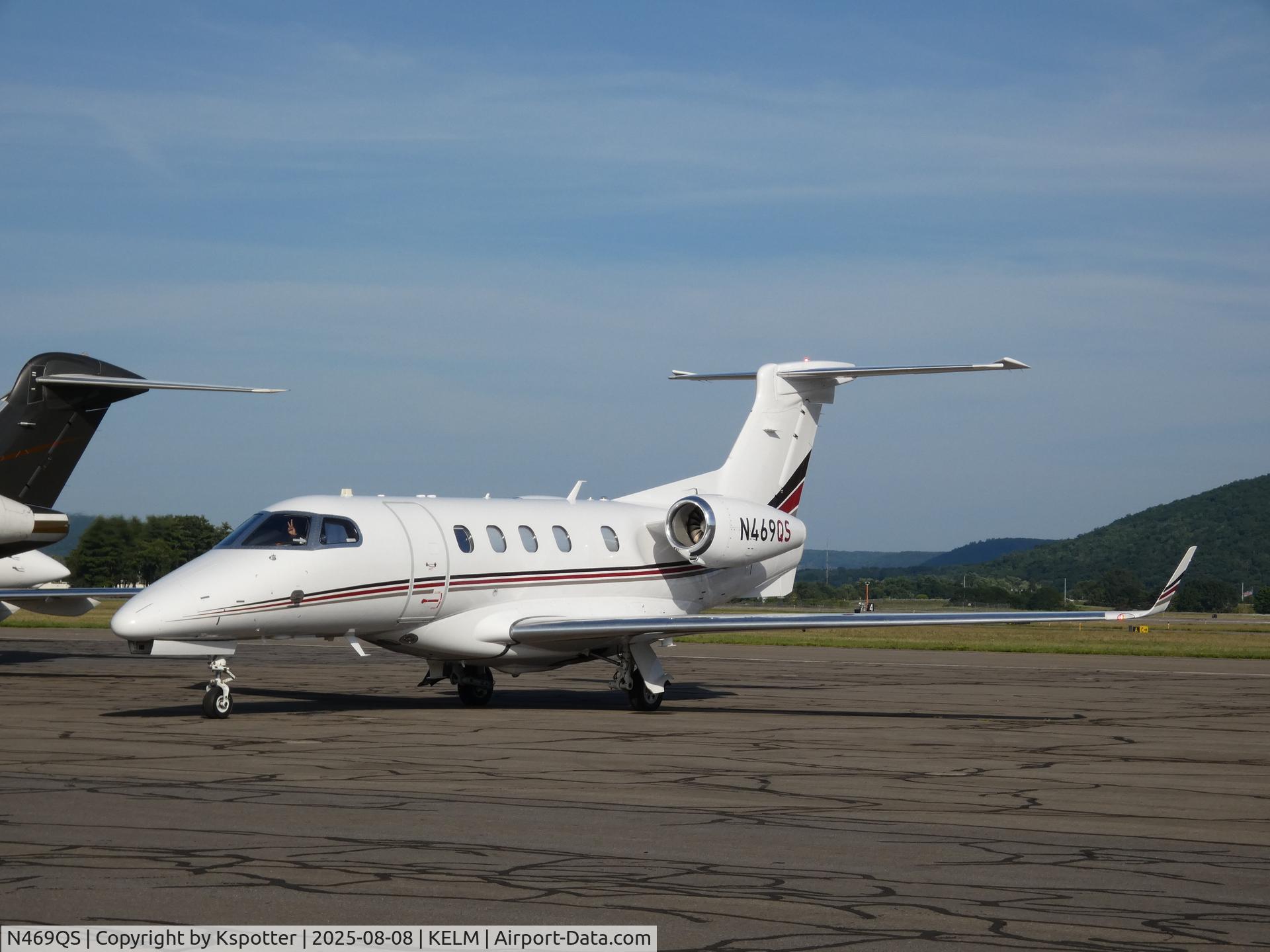 N469QS, 2023 Embraer Phenom 300 C/N 50500772, Spotting at KELM