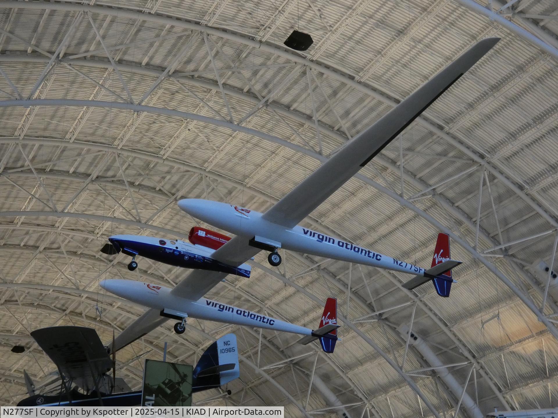 N277SF, 2004 Scaled Composites SC.311 GlobalFlyer C/N 001, Trip to Udvar Hazy Center