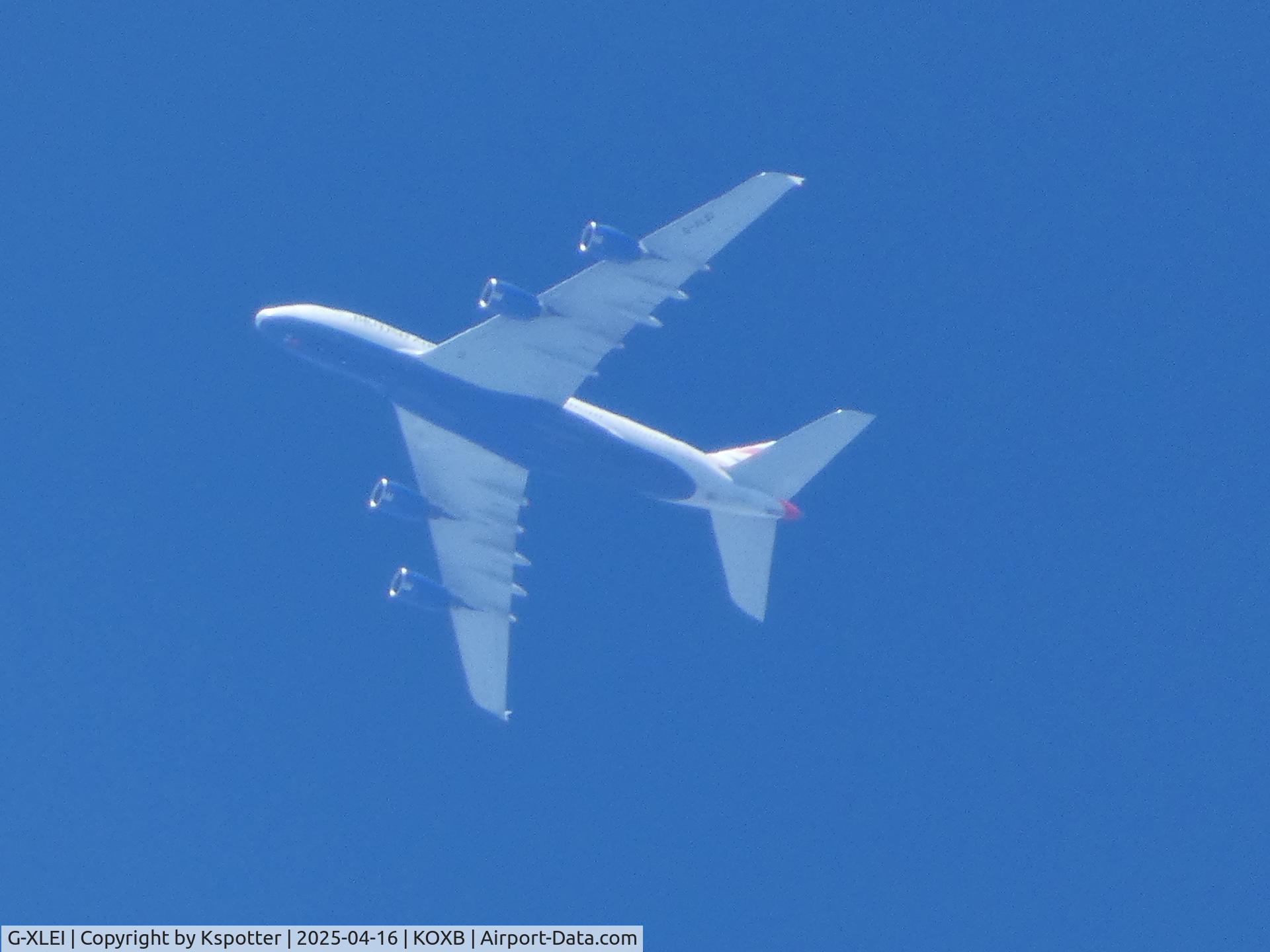 G-XLEI, 2014 Airbus A380-841 C/N 173, Lots of heavies over Ocean City