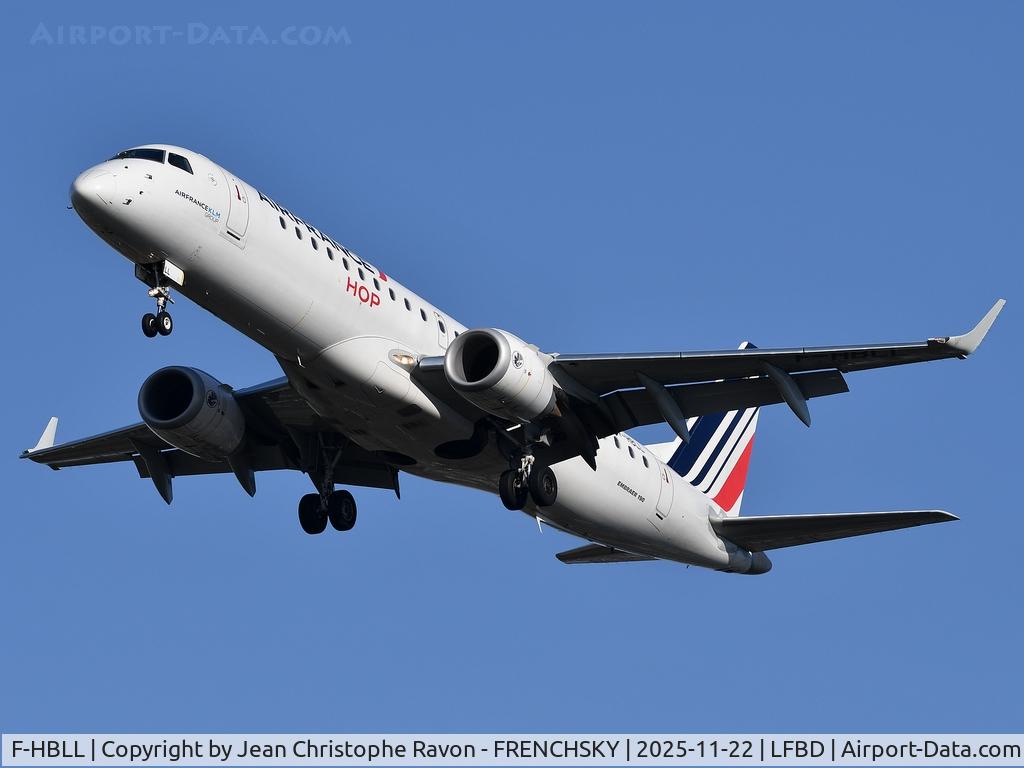 F-HBLL, 2019 Embraer ERJ190-100STD C/N 19000767, Amsterdam (AMS)	Bordeaux (BOD)	KL1441