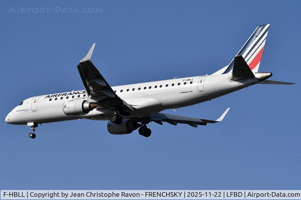 F-HBLL, 2019 Embraer ERJ190-100STD C/N 19000767, Amsterdam (AMS)	Bordeaux (BOD)	KL1441