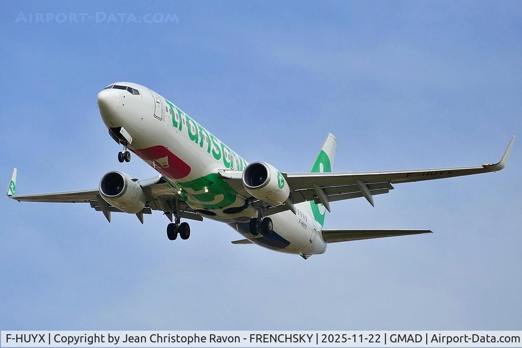F-HUYX, 2014 Boeing 737-8GP(WL) C/N 39825, Toulouse (TLS)	Agadir (AGA)	TO9840