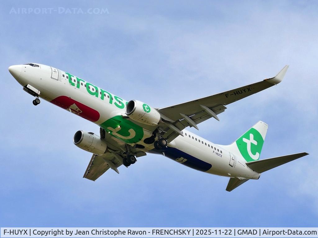 F-HUYX, 2014 Boeing 737-8GP(WL) C/N 39825, Toulouse (TLS)	Agadir (AGA)	TO9840