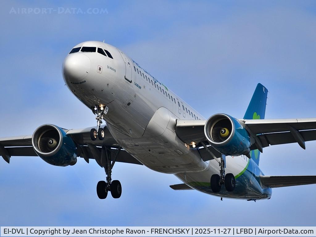 EI-DVL, 2011 Airbus A320-214 C/N 4678, Dublin (DUB)	Bordeaux (BOD)	EI506