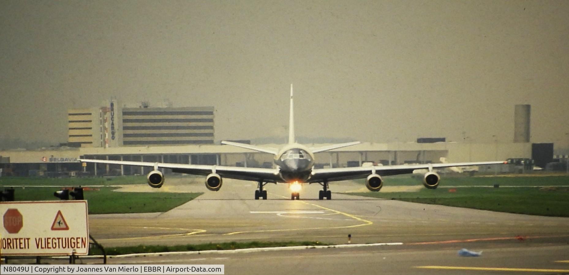 N8049U, 1968 Douglas DC-8-54F C/N 45886, ex-slide