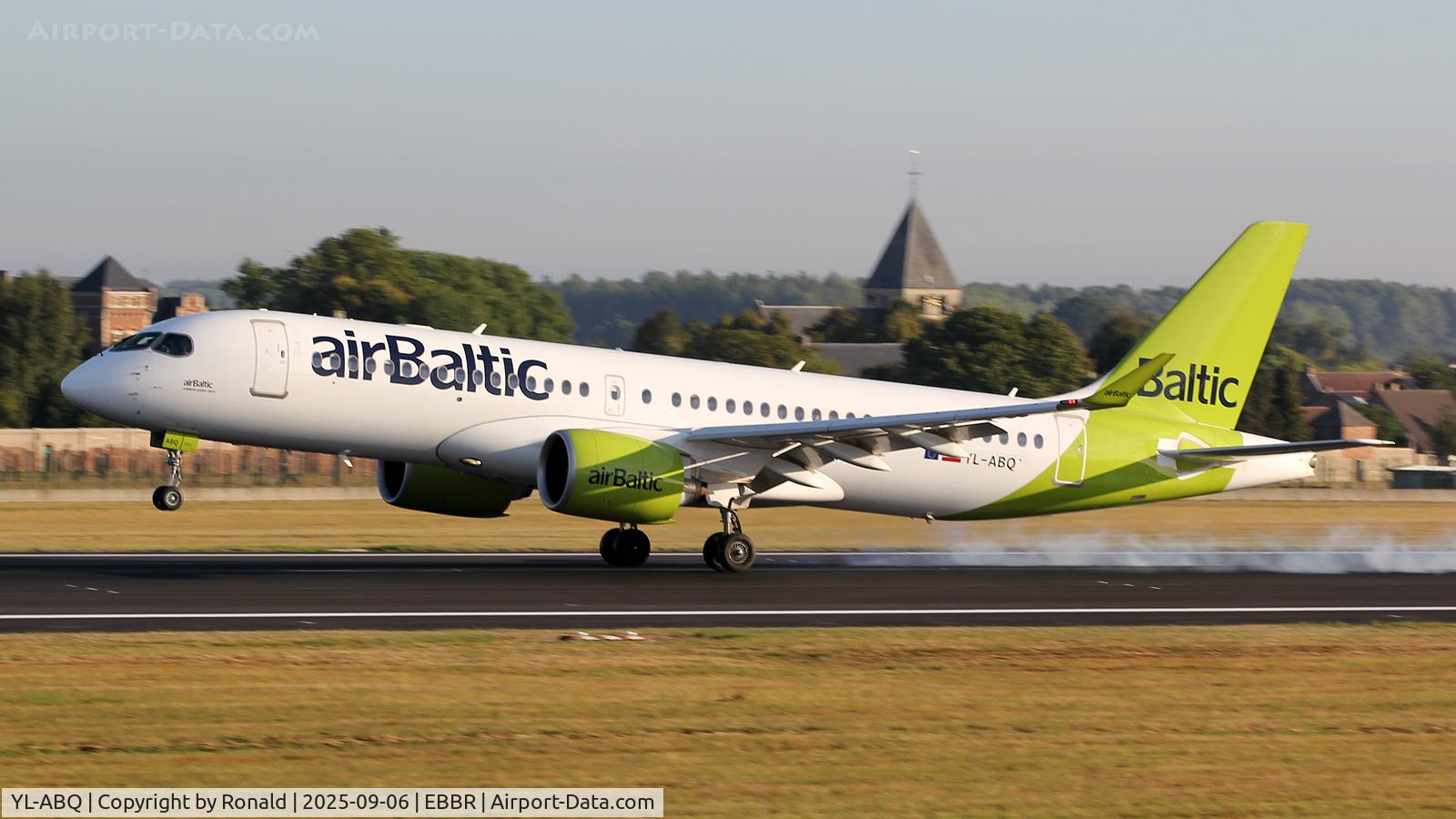 YL-ABQ, 2023 Airbus A220-371 C/N 55238, at ebbr