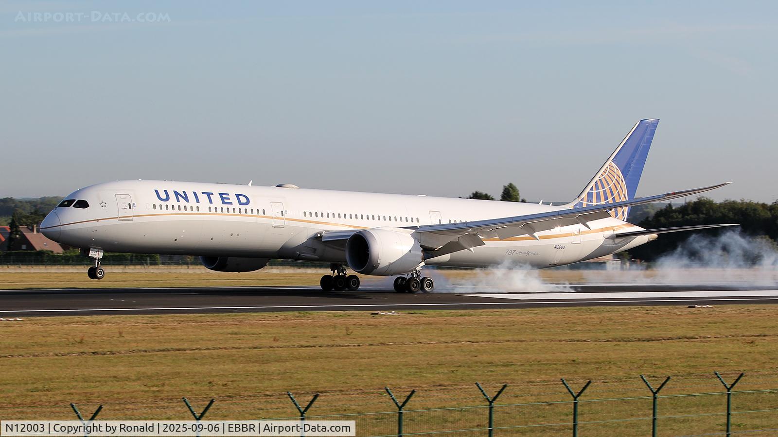 N12003, 2018 Boeing 787-10 Dreamliner Dreamliner C/N 40935, at ebbr