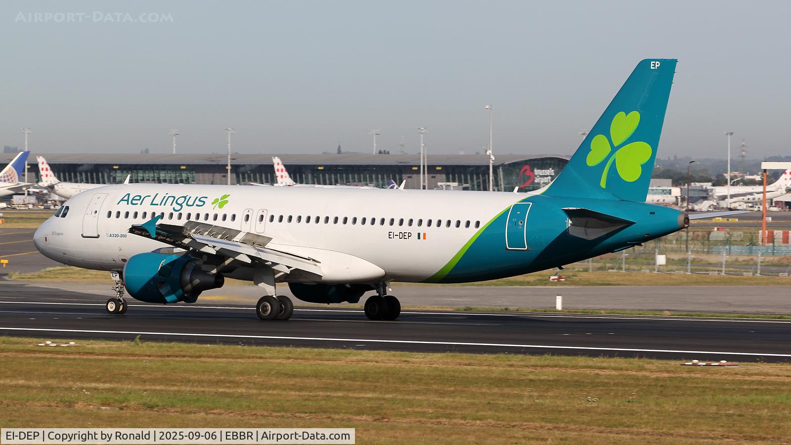 EI-DEP, 2005 Airbus A320-214 C/N 2542, at ebbr
