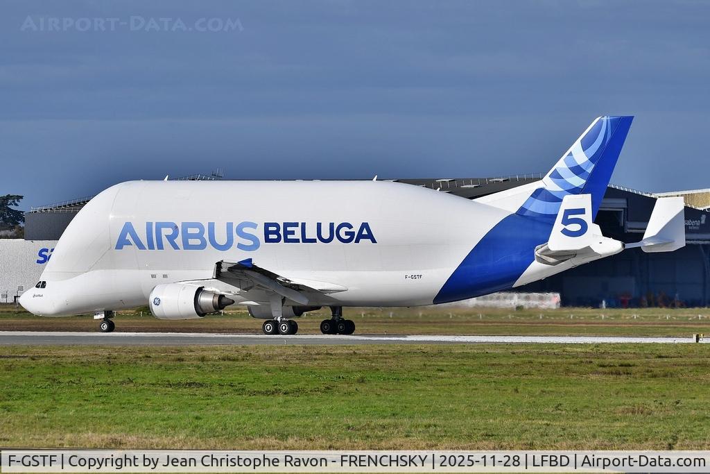 F-GSTF, 2000 Airbus A300B4-608ST Super Transporter C/N 796, Bordeaux (BOD)	Toulouse (TLS)	(BGA191F)