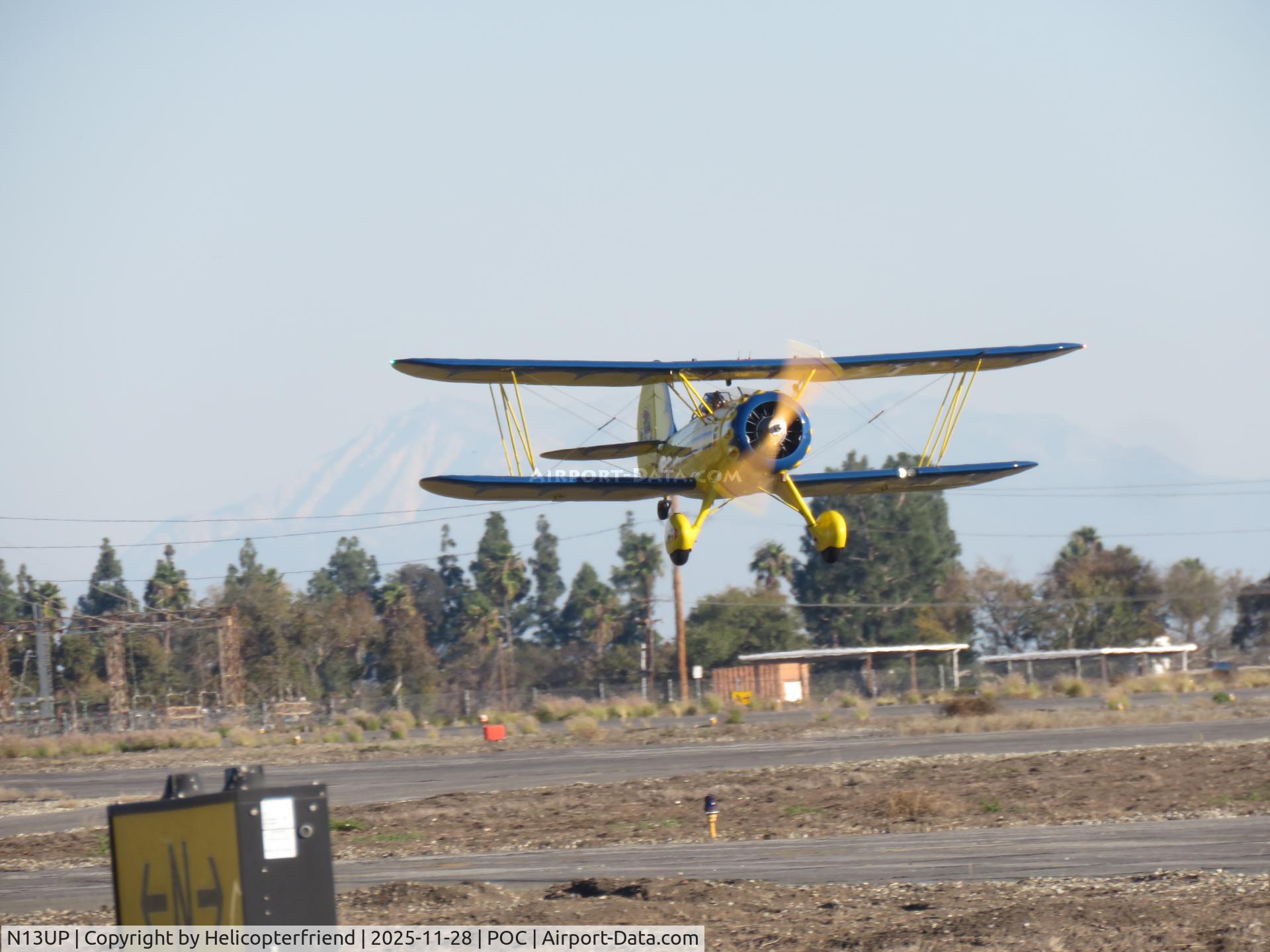 N13UP, 2015 Waco Classic Aircraft YMF-F5C C/N F5C-8-144, Lifting off