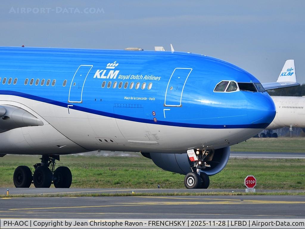 PH-AOC, 2005 Airbus A330-203 C/N 703, Amsterdam (AMS)	Bordeaux (BOD)	(KLM9860)