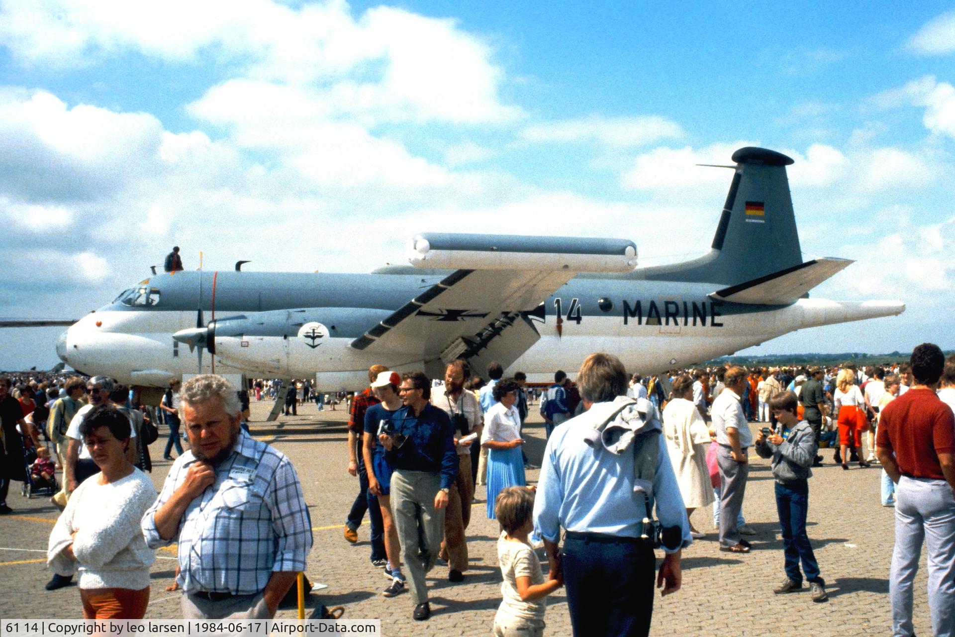 61 14, Breguet 1150 Atlantic C/N 28, Værløse AB 17.6.1984
