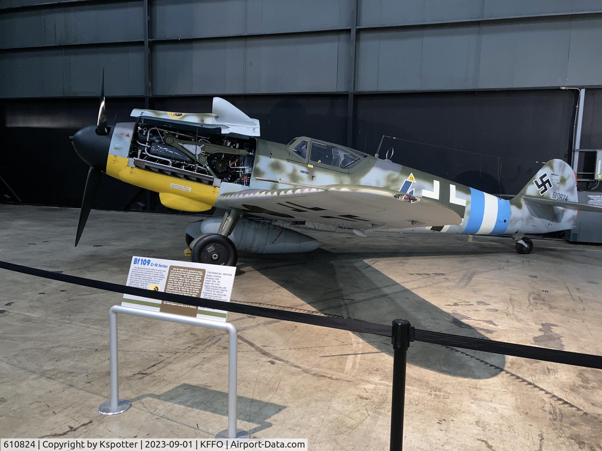 610824, Messerschmitt Bf-109G-10 C/N Not found 6110824, Engine compartment is open