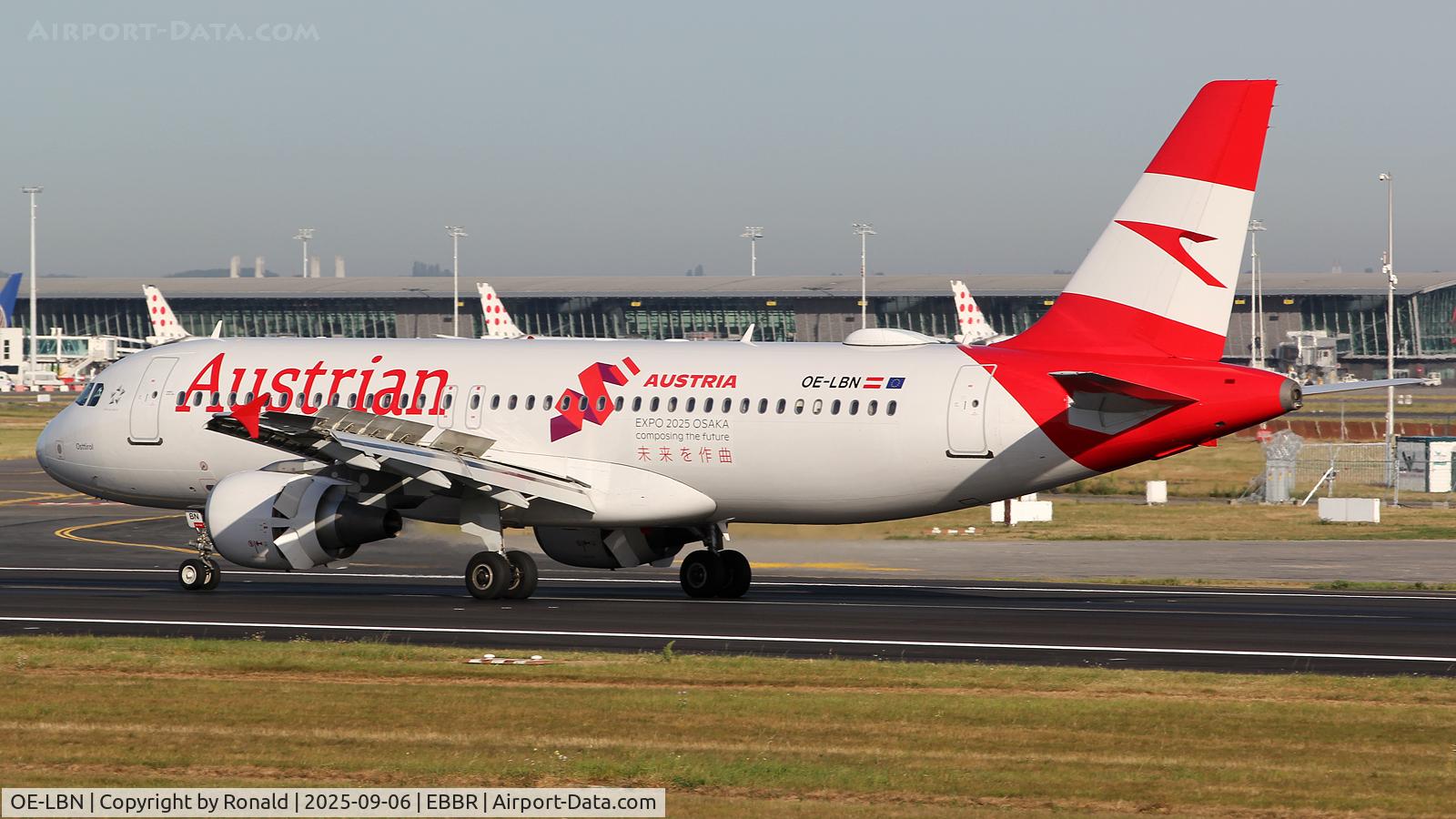 OE-LBN, 1997 Airbus A320-214 C/N 768, at ebbr