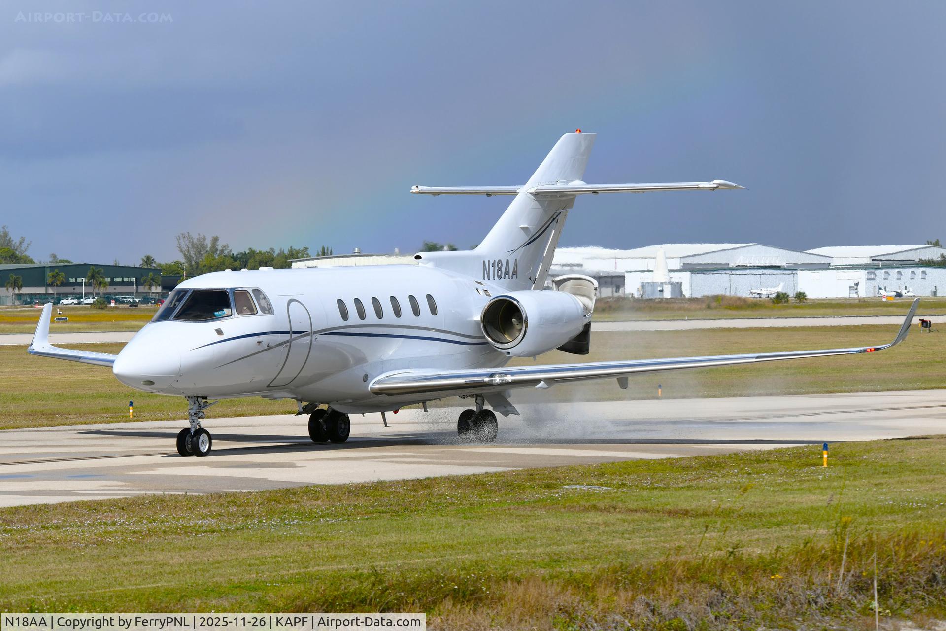 N1, 1988 Gulfstream Aerospace G-IV C/N 1071, HS900 under the rainbow