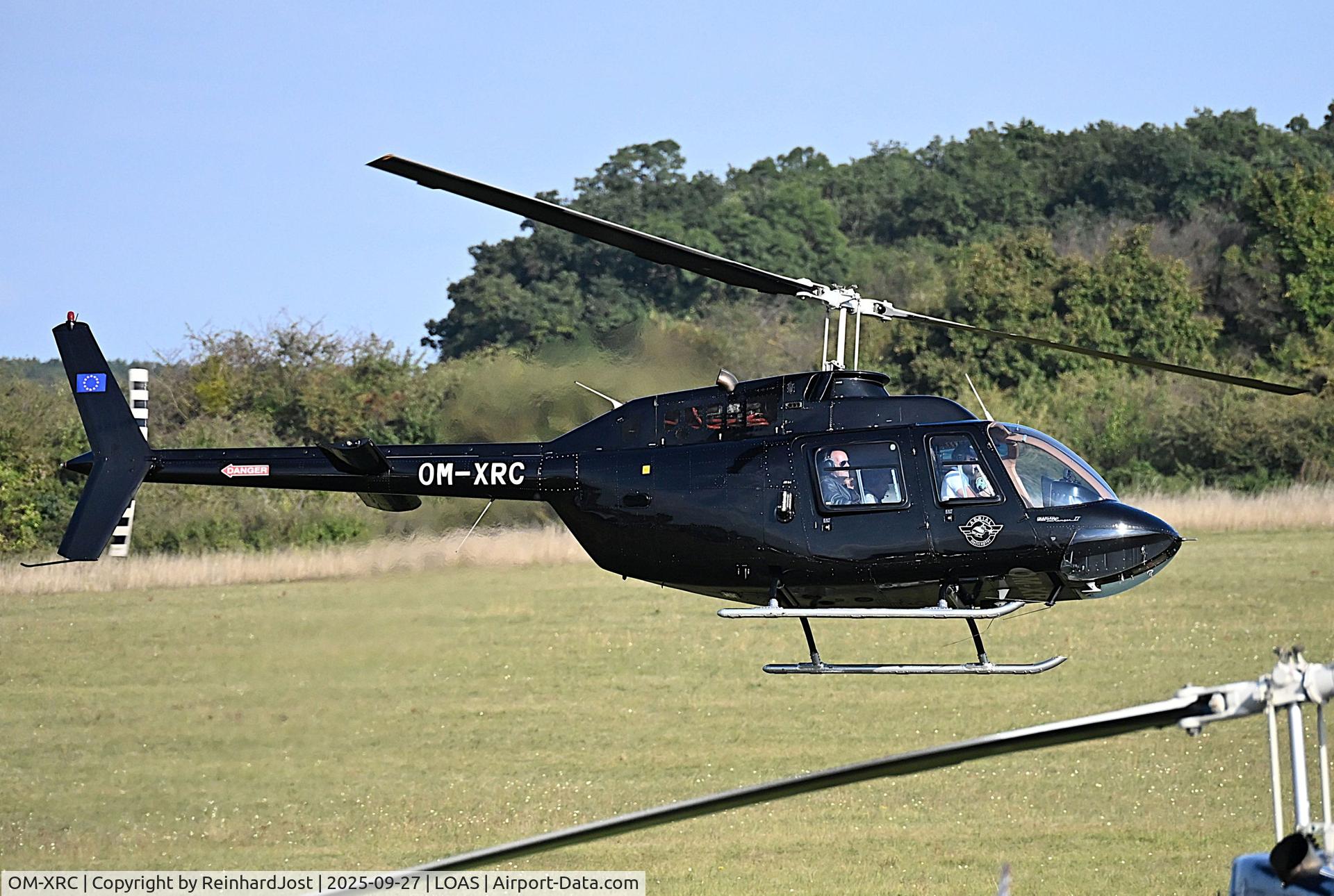 OM-XRC, 1976 Agusta AB-206B JetRanger II C/N 8530, JetRanger of Aerial Helicopter giving joyflights at Flugplatzfest Spitzerberg 2025