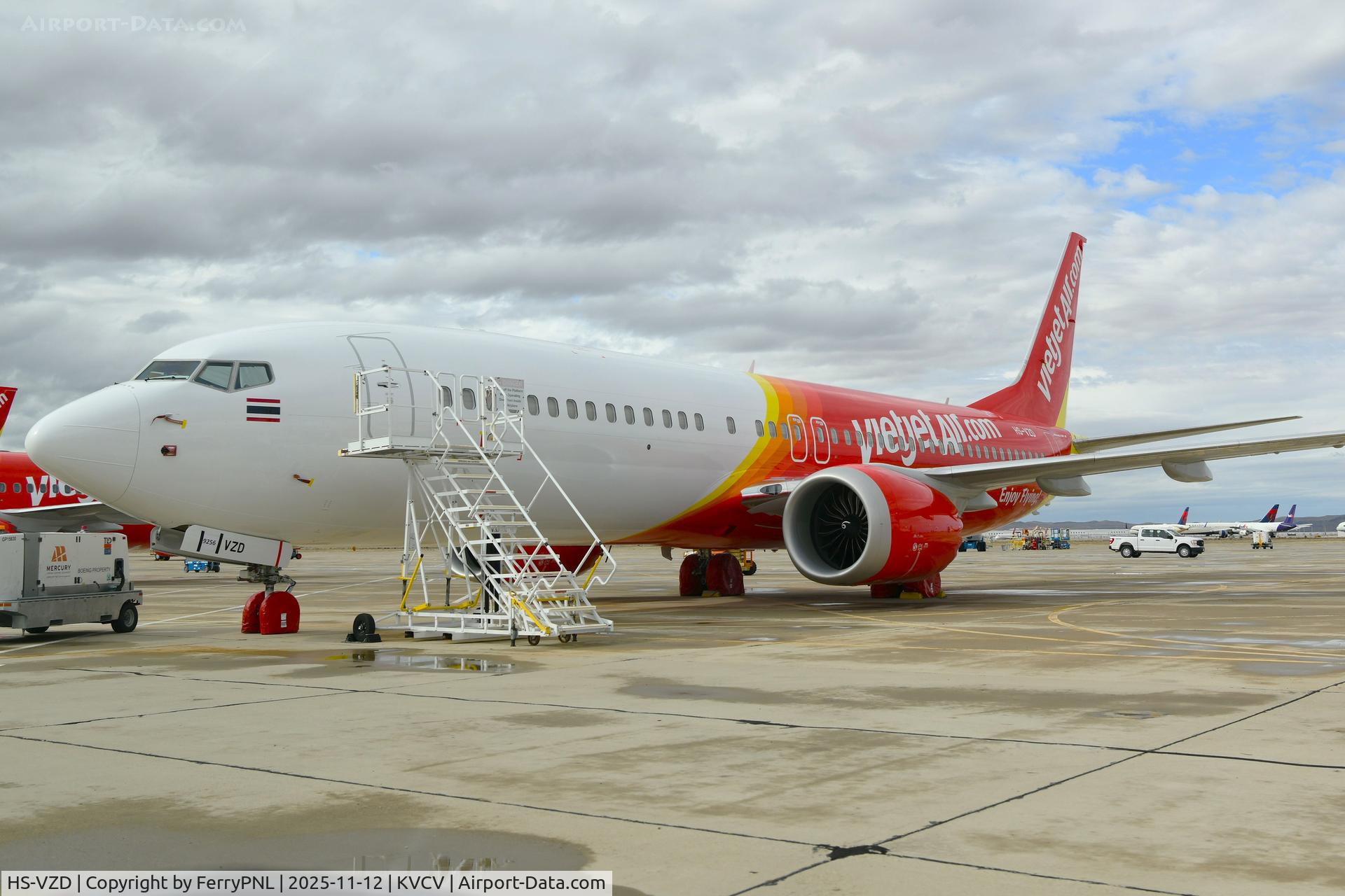 HS-VZD, 2025 Boeing 737-8 MAX C/N 63908, Pre-delivery B738M of VietJetAir Thailand
