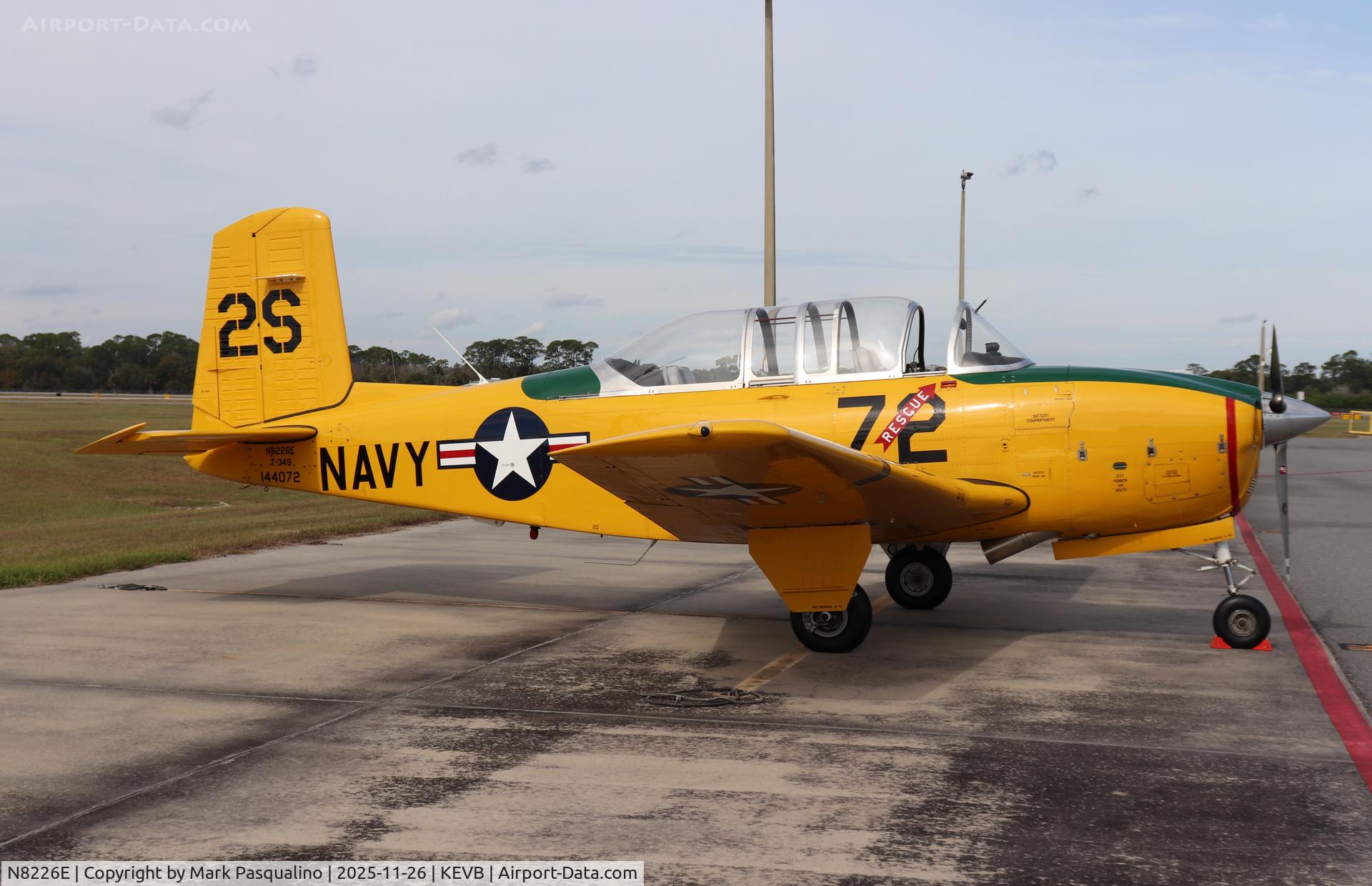 N8226E, 1957 Beech D-45 Mentor C/N BG-379, Beech T-34B