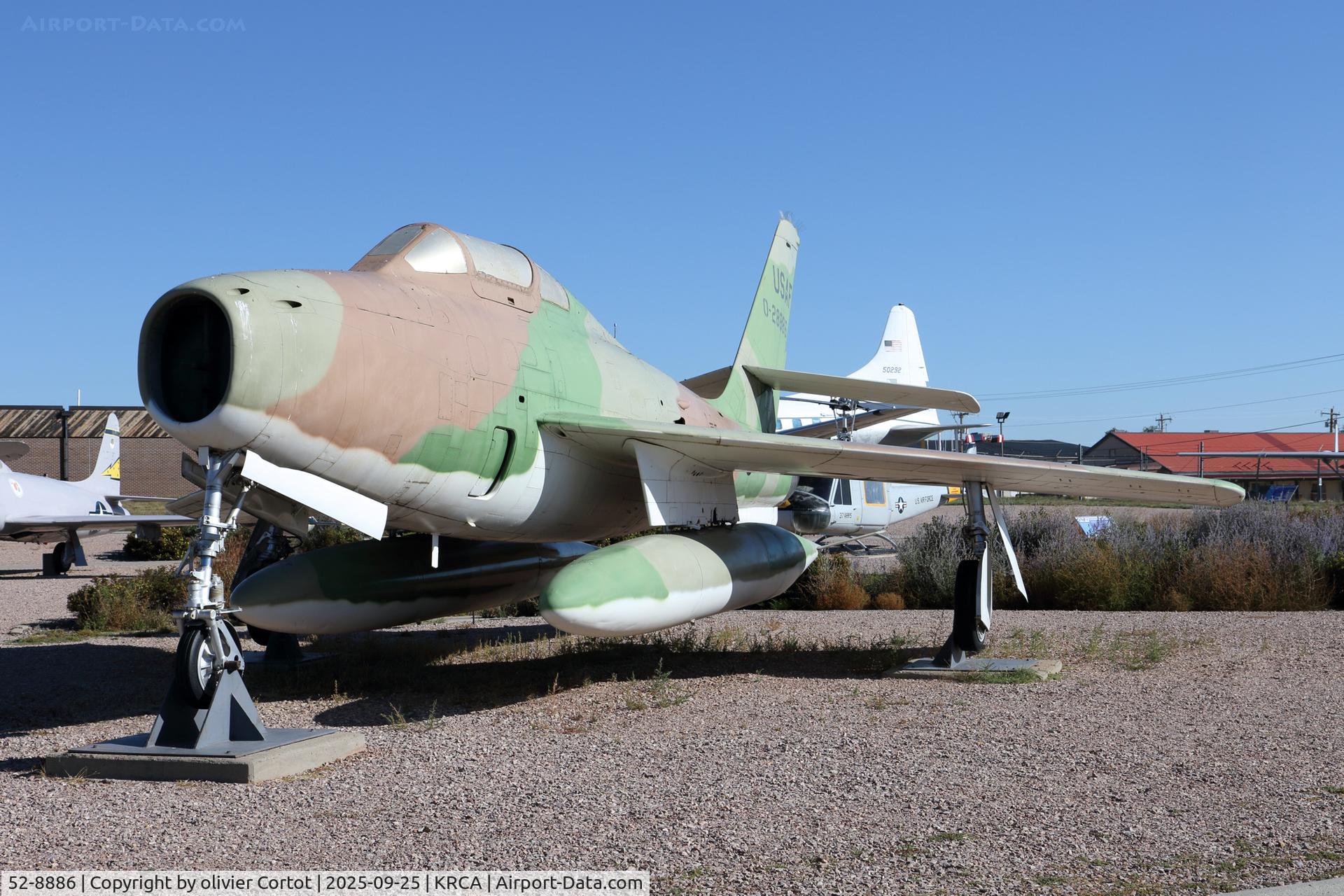 52-8886, 1952 General Motors F-84F-46-GK Thunderstreak C/N Not found 52-8886, sept 2025