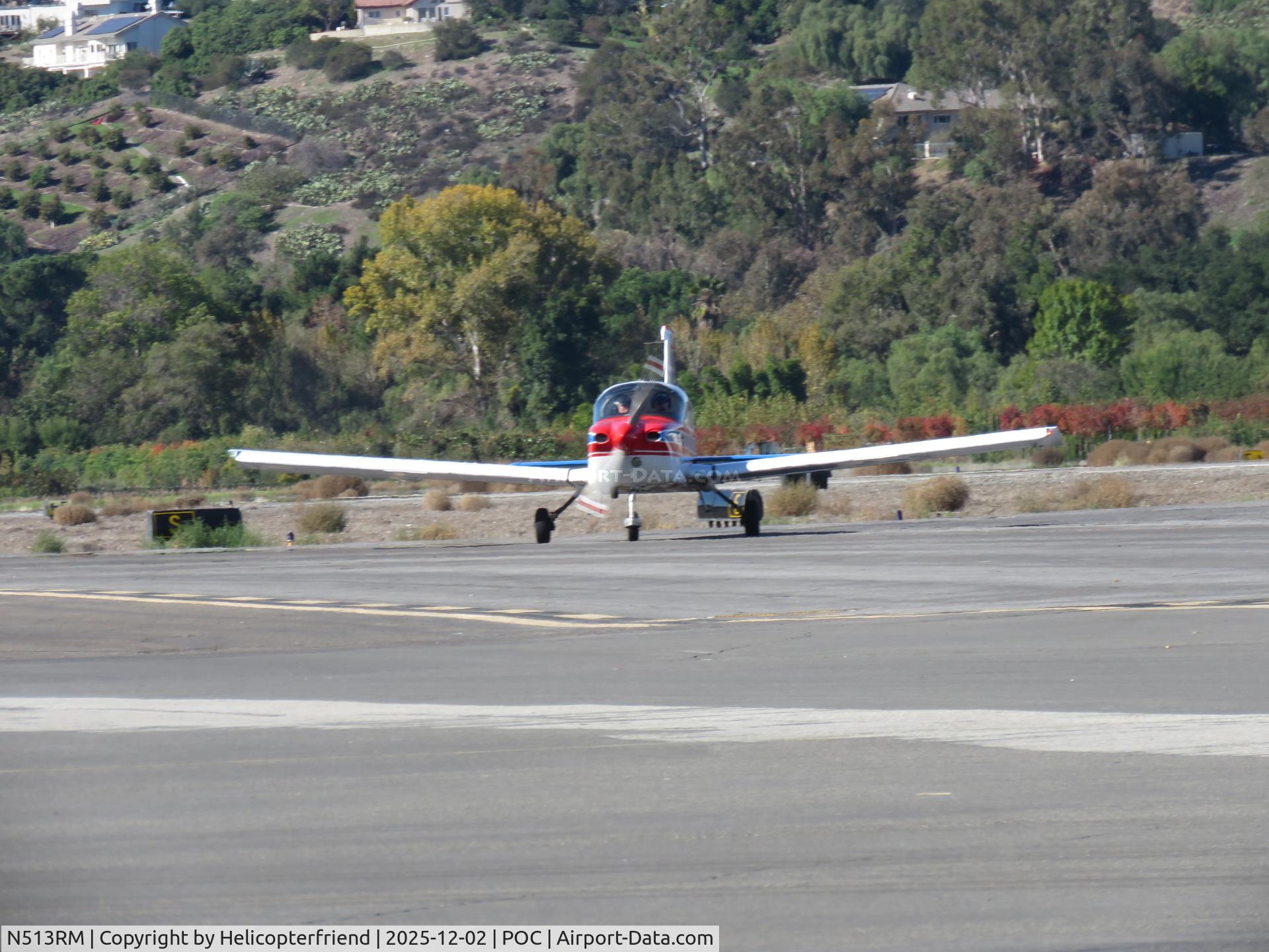 N513RM, 1977 Grumman American AA-5B Tiger C/N AA5B0458, Taxiing into transit parking