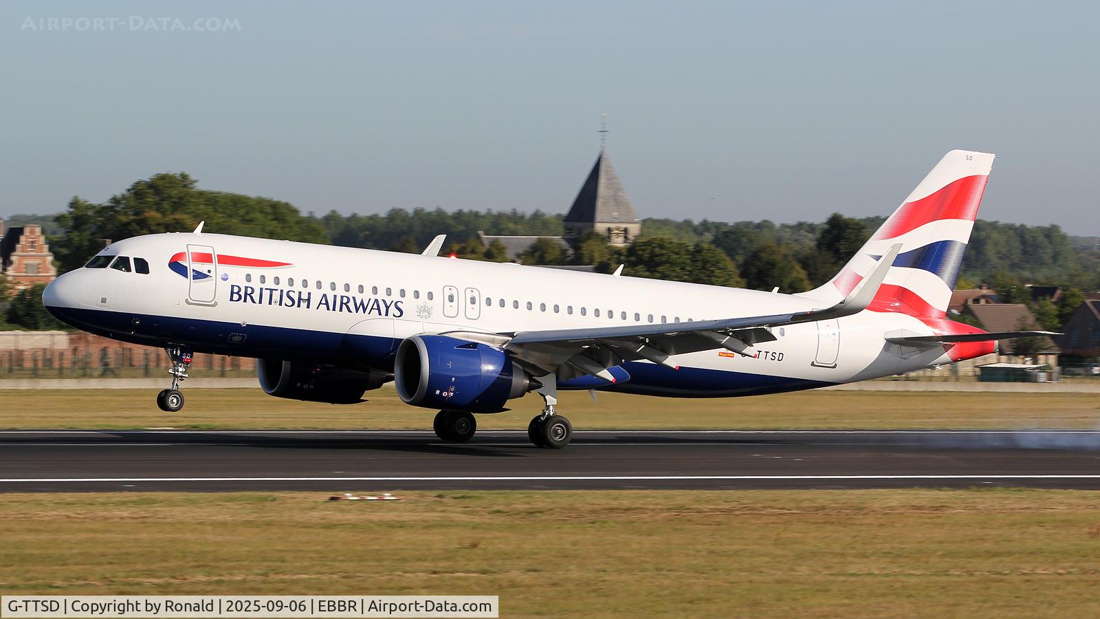 G-TTSD, 2025 Airbus A320-251N C/N 12453, at ebbr