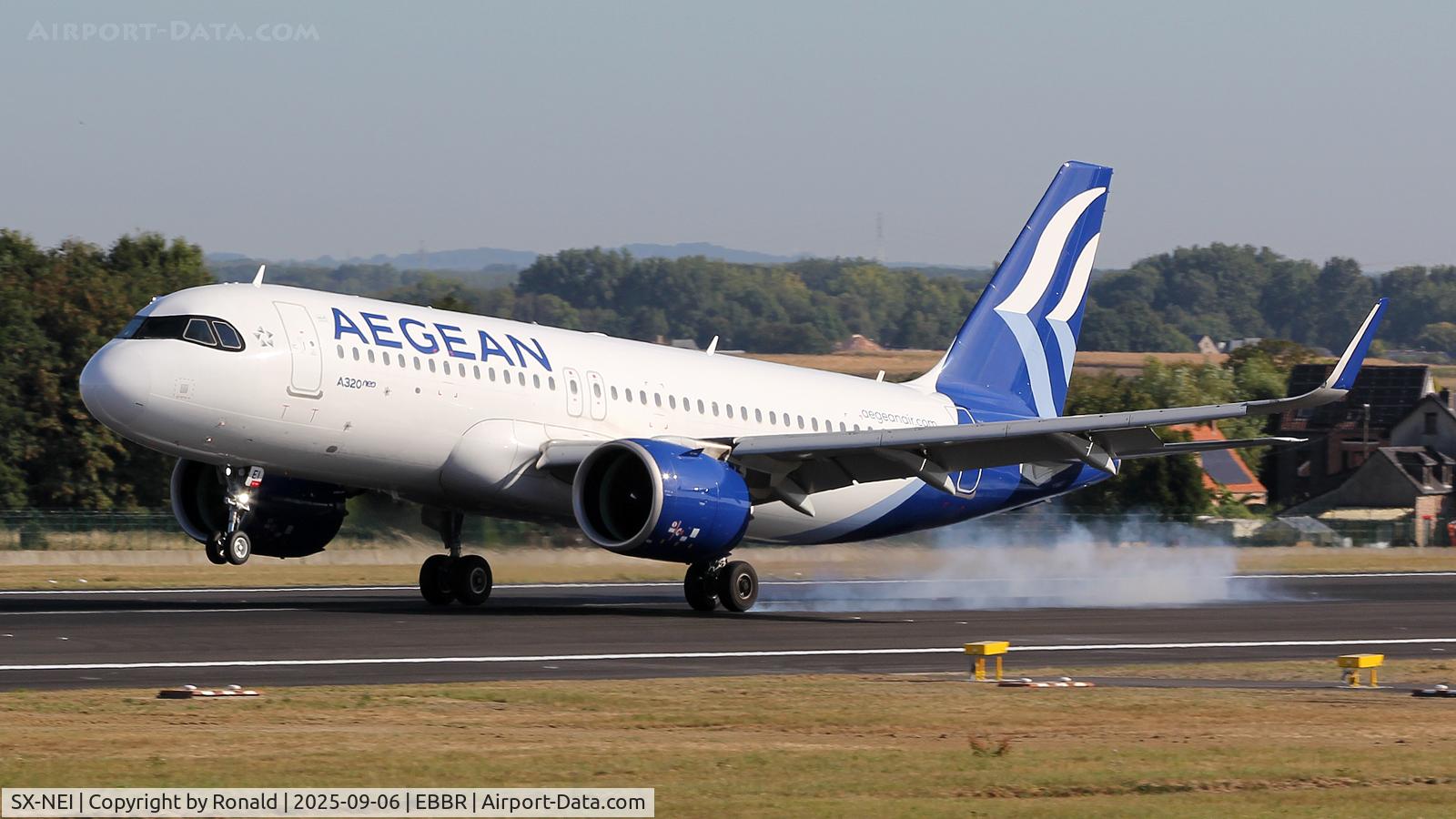 SX-NEI, 2023 Airbus A320-271N C/N 11338, at ebbr