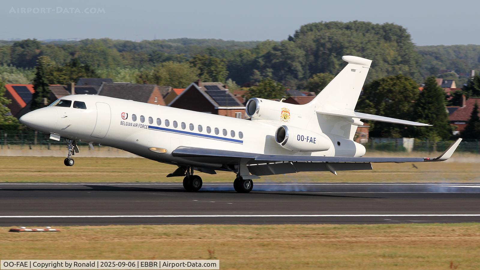 OO-FAE, 2009 Dassault Falcon 7X C/N 79, at ebbr