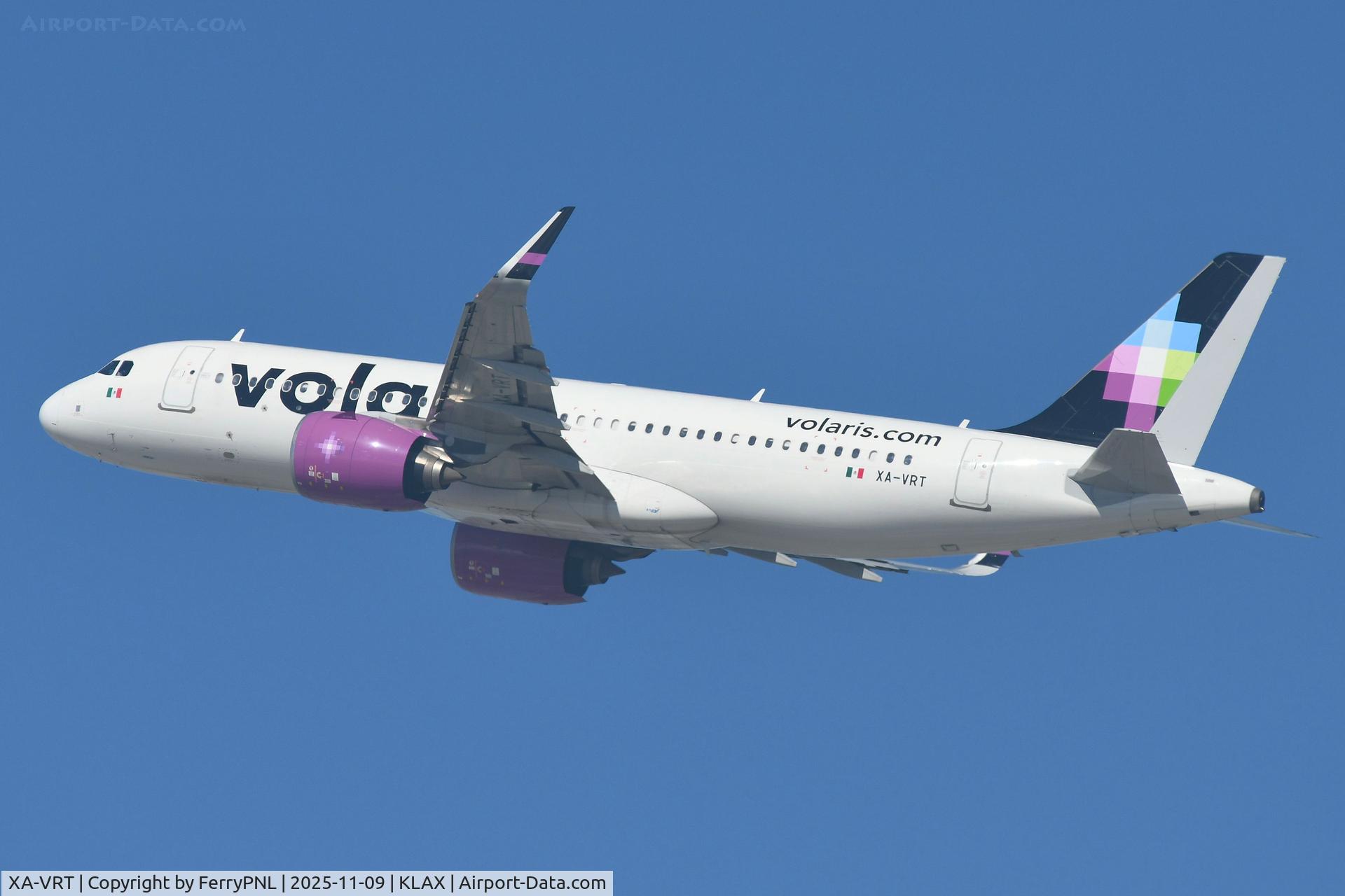 XA-VRT, 2021 Airbus A320-271N C/N 10334, Volaris A320N departing LAX