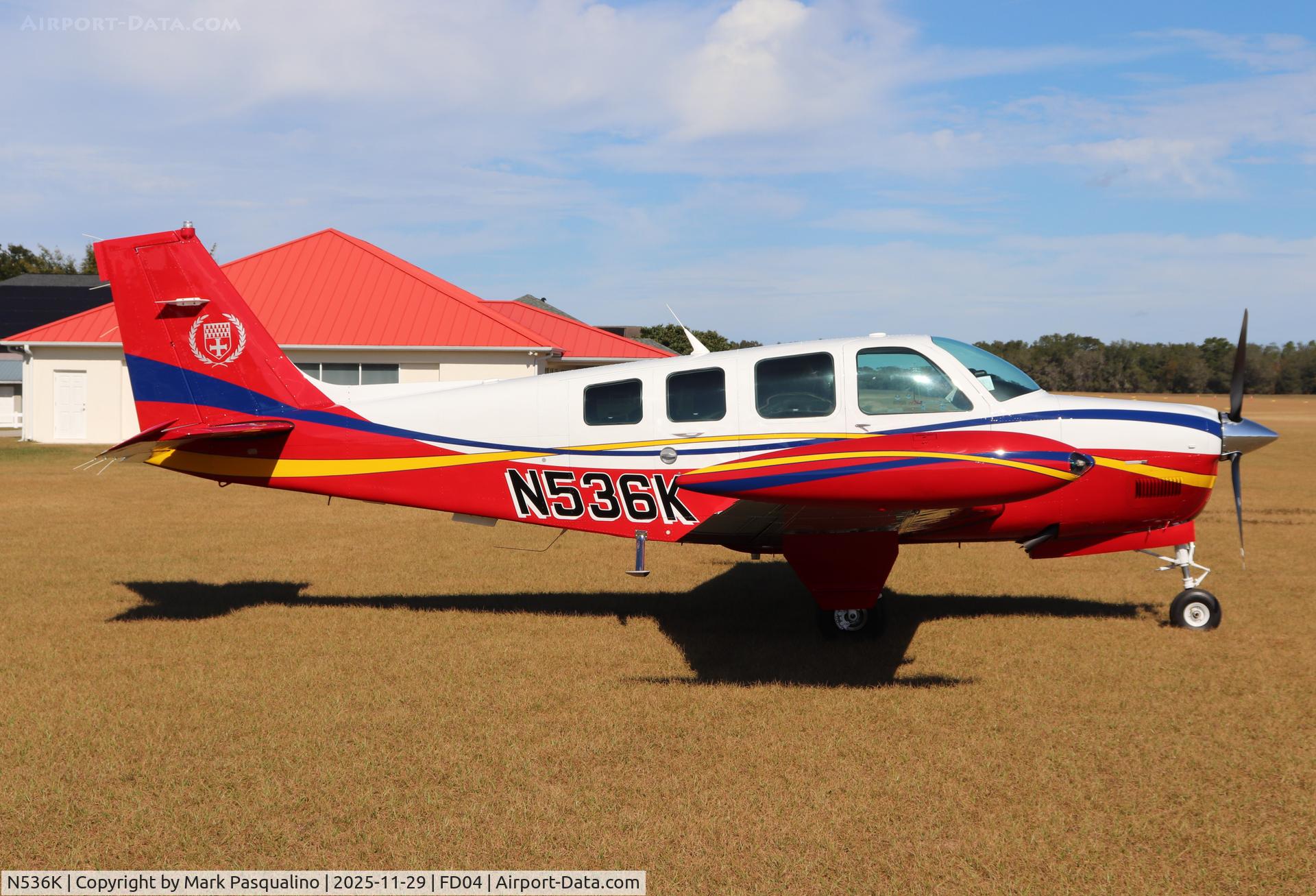 N536K, 1998 Raytheon Aircraft Company A36 Bonanza C/N E3220, Raytheon A36