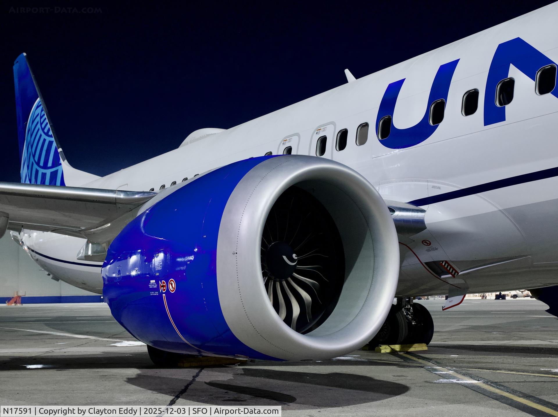 N17591, 2025 Boeing 737 MAX 9 C/N 67636, SFO 2025