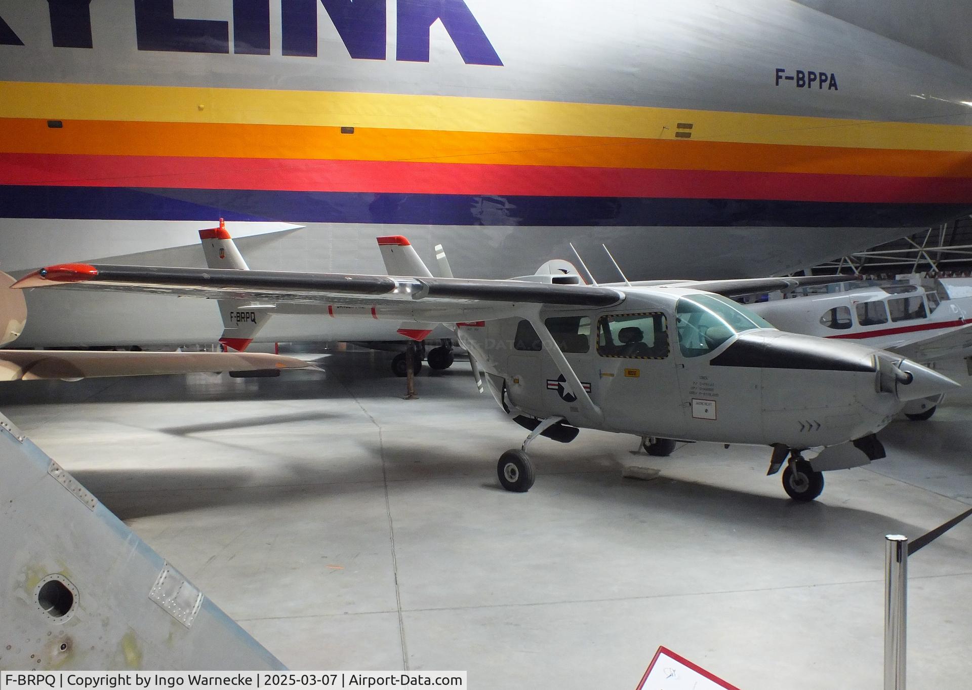 F-BRPQ, Cessna T337D C/N 337-0995, Cessna T337D Super Skymaster (displayed as O-2A) at the Aeroscopia, Blagnac (Toulouse)