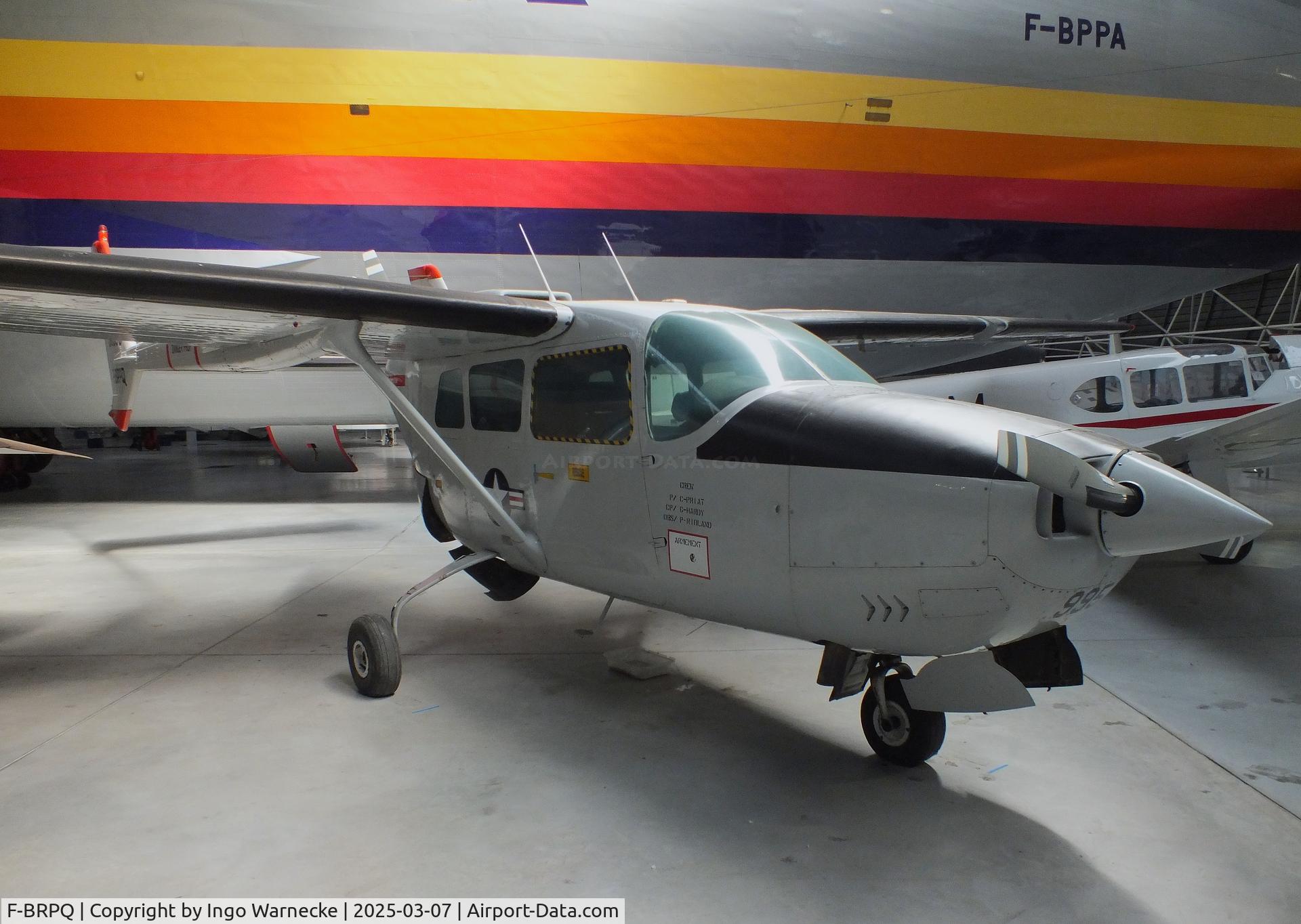 F-BRPQ, Cessna T337D C/N 337-0995, Cessna T337D Super Skymaster (displayed as O-2A) at the Aeroscopia, Blagnac (Toulouse)