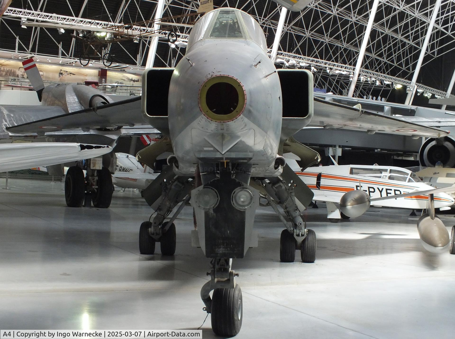 A4, Sepecat Jaguar A C/N A4, SEPECAT Jaguar A (with tail of A49?) at the Aeroscopia, Blagnac (Toulouse)