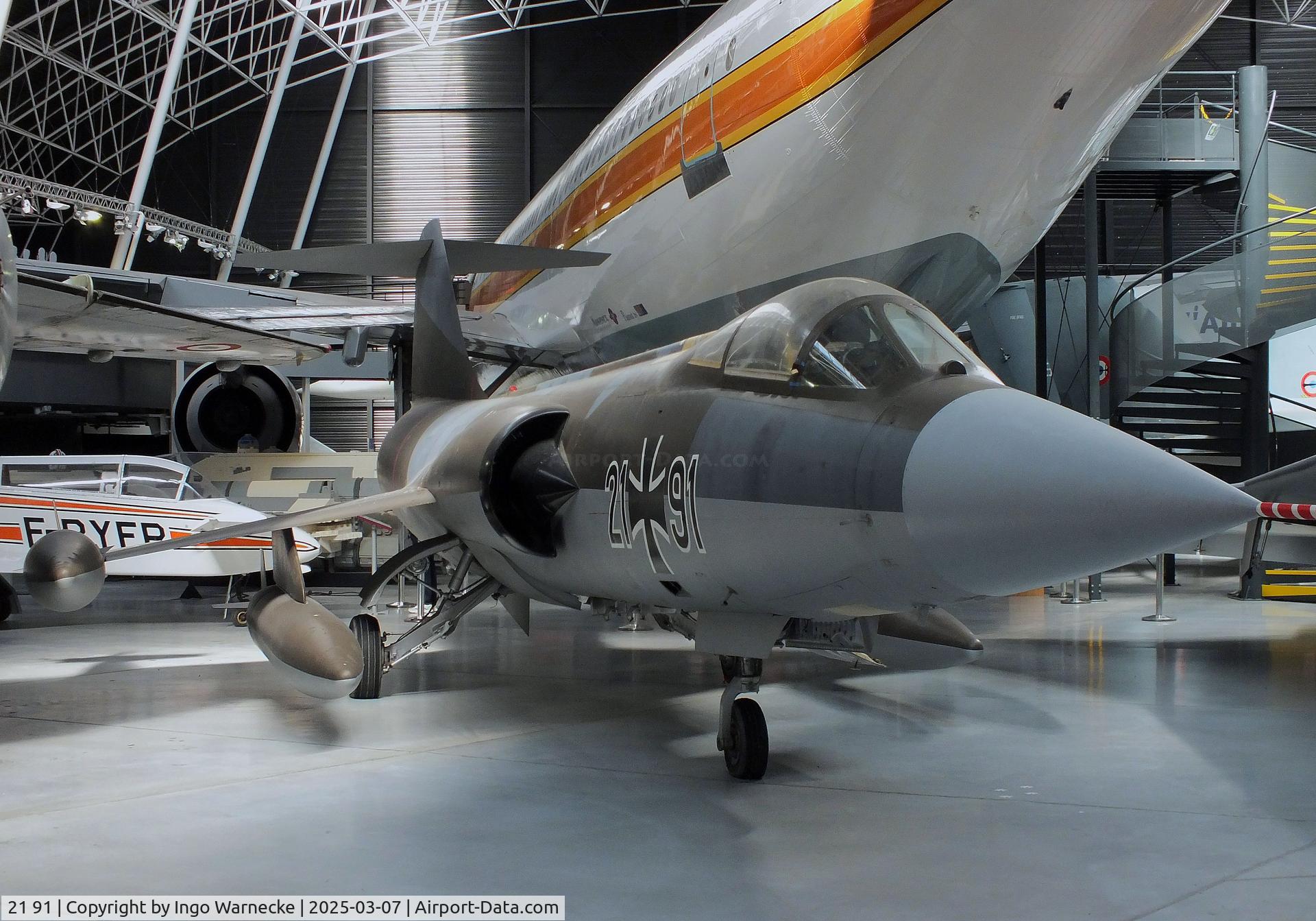 21 91, Lockheed F-104G Starfighter C/N 683-7060, Lockheed F-104G Starfighter at the Aeroscopia, Blagnac (Toulouse)