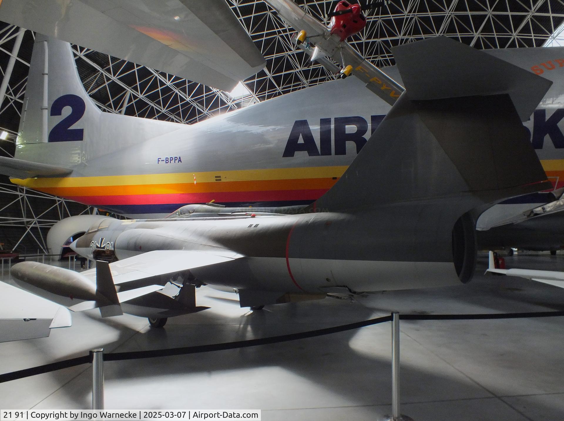 21 91, Lockheed F-104G Starfighter C/N 683-7060, Lockheed F-104G Starfighter at the Aeroscopia, Blagnac (Toulouse)