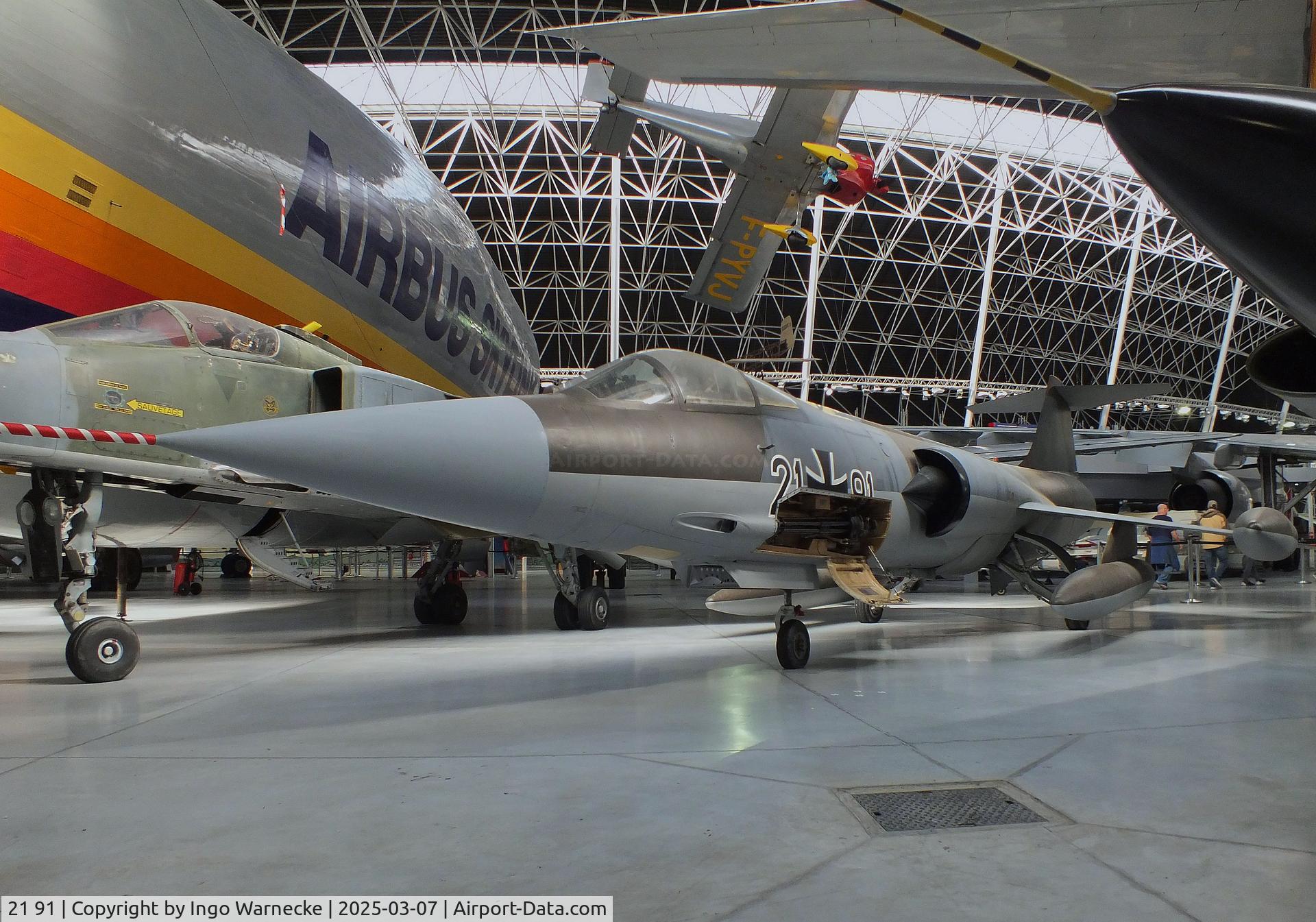 21 91, Lockheed F-104G Starfighter C/N 683-7060, Lockheed F-104G Starfighter at the Aeroscopia, Blagnac (Toulouse)