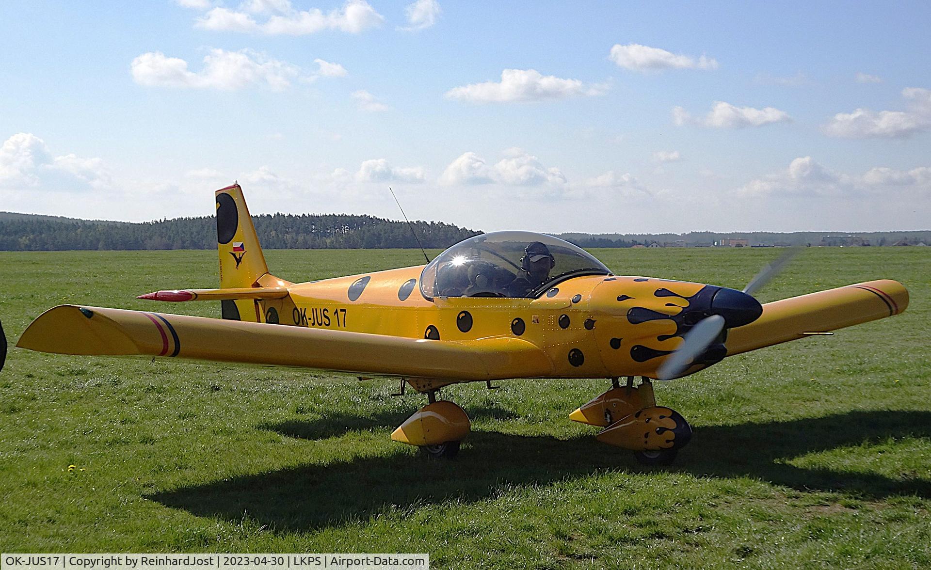 OK-JUS17, 2004 Zenair CH-601 UL Zodiac C/N 6-9368, Arriving at the Plasy Airshow 2023