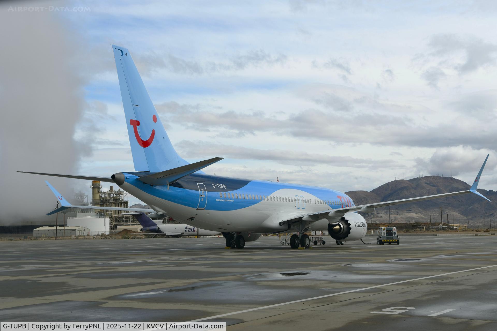 G-TUPB, 2025 Boeing 737-8 MAX C/N 44661, TUI B748M fresh out of the paint shop in VCV
