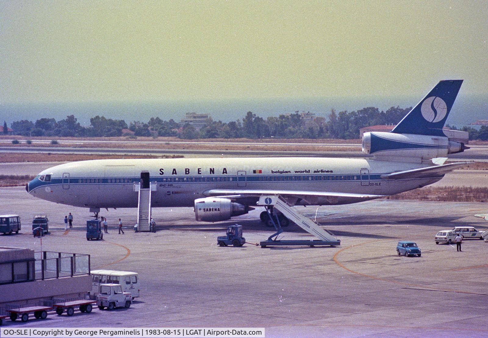 OO-SLE, 1980 McDonnell Douglas DC-10-30F C/N 47836, Athens Ellinikon International Airport, 1983.